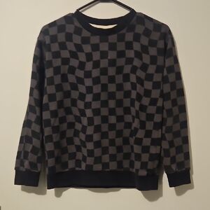 Joe Fresh Black and Gray Patterned Sweatshirt
